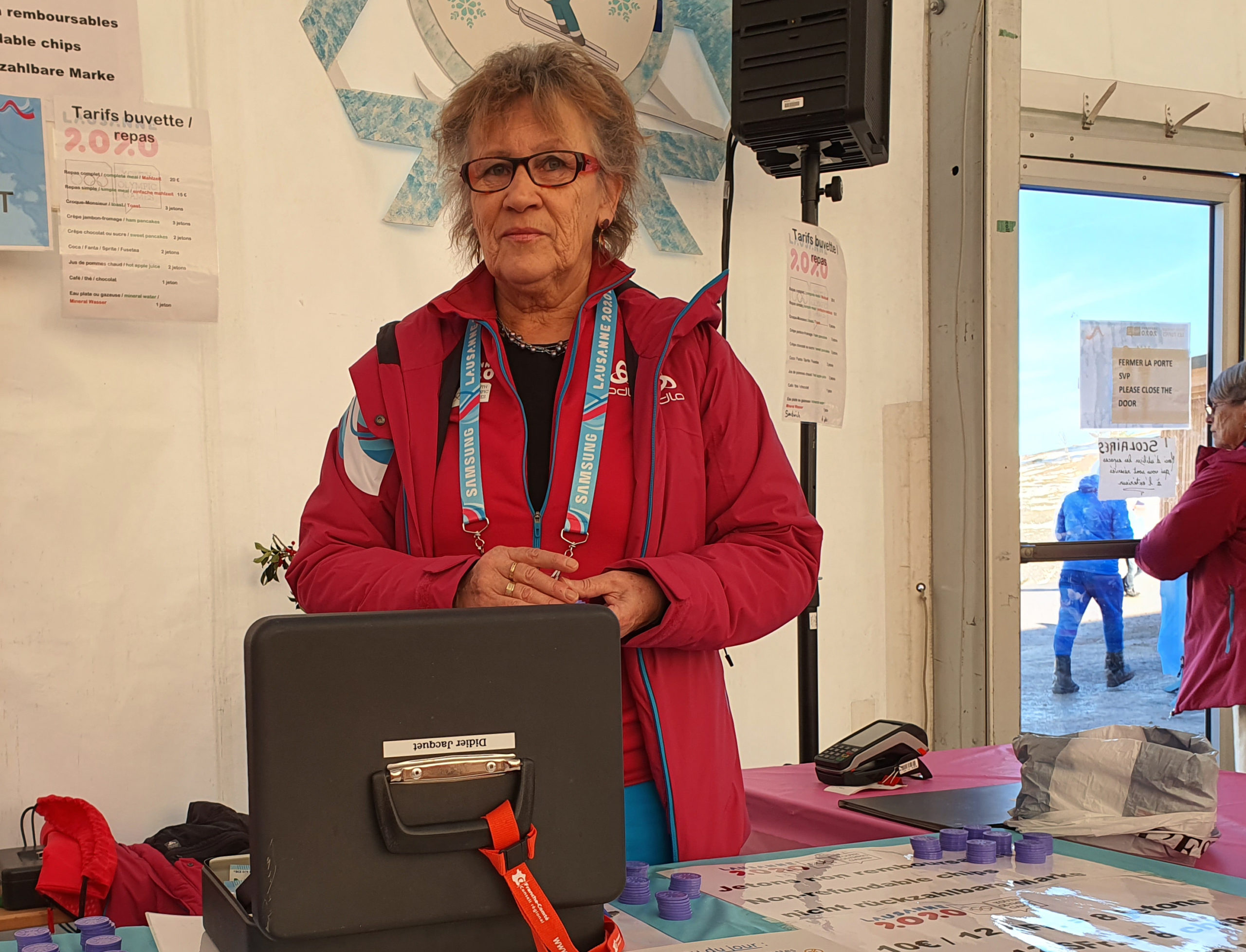 Anne-Marie, bénévole aux JOJ 2020 (site des Rousses) - Photo DR Anne-Marie, bénévole aux JOJ 2020 (site des Rousses) - Photo DR