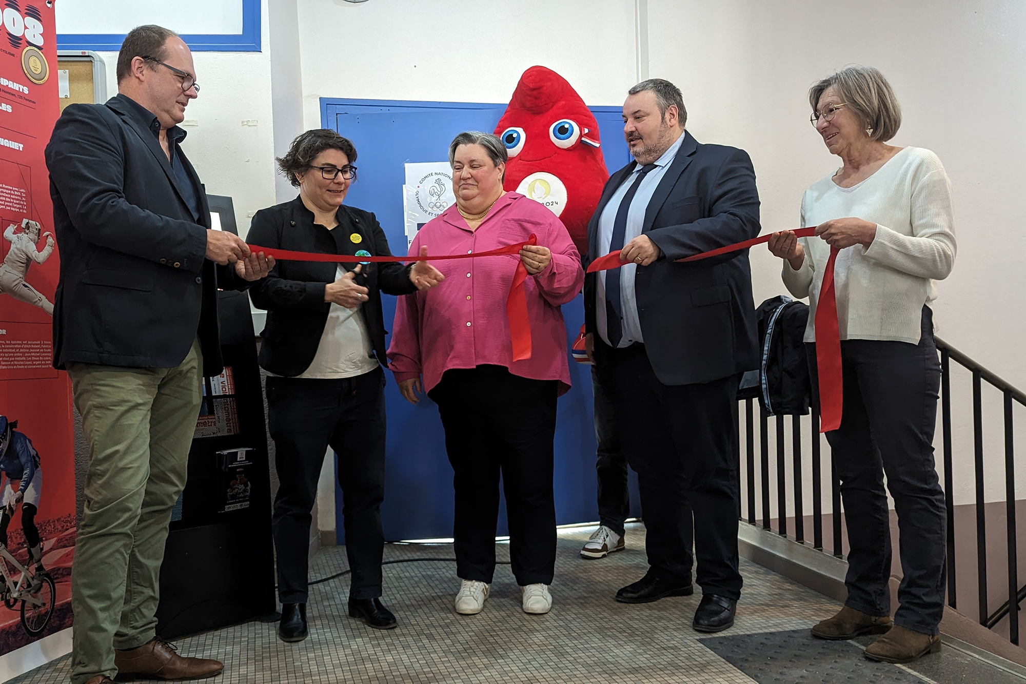 Inauguration des nouveaux locaux du Comité régional olympique et sportif (CROS), à Dion, vendredi 5 avril 2024 - Photo Christophe Bidal
