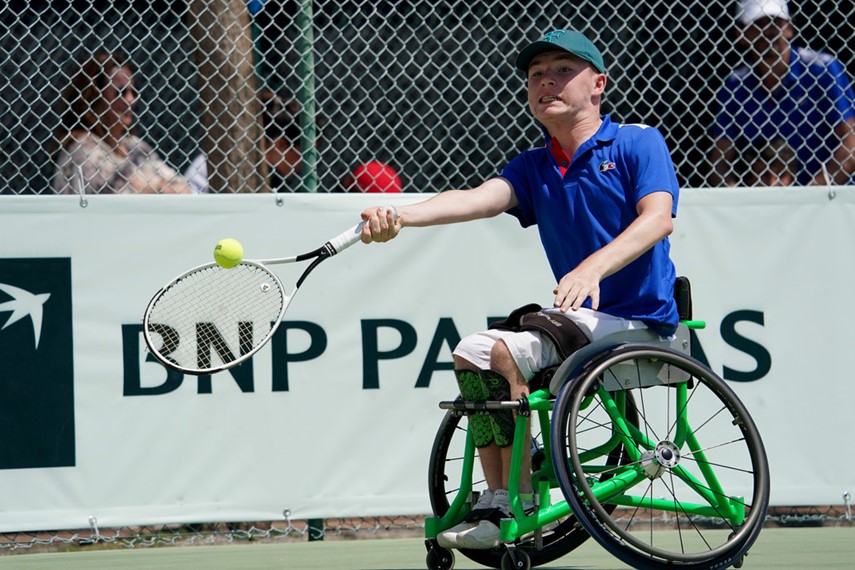 Justin Michel, espoir français de quad tennis fauteuil - Photo DR