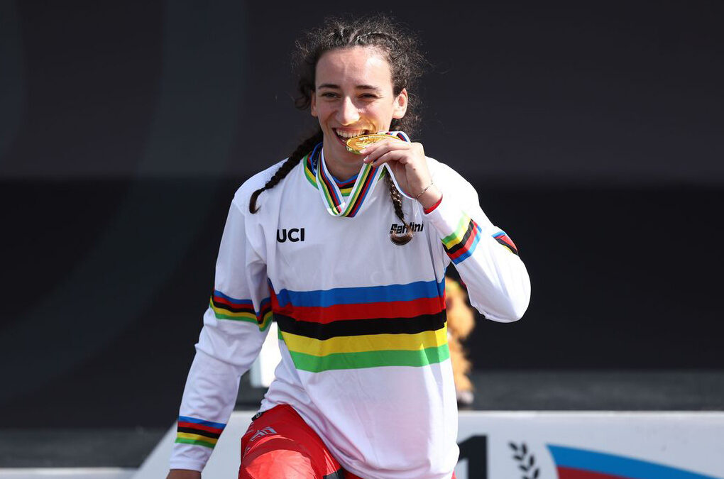 Tessa Martinez, Championne du monde Espoirs de BMX - © Maxppp - ADAM VAUGHAN / EPA