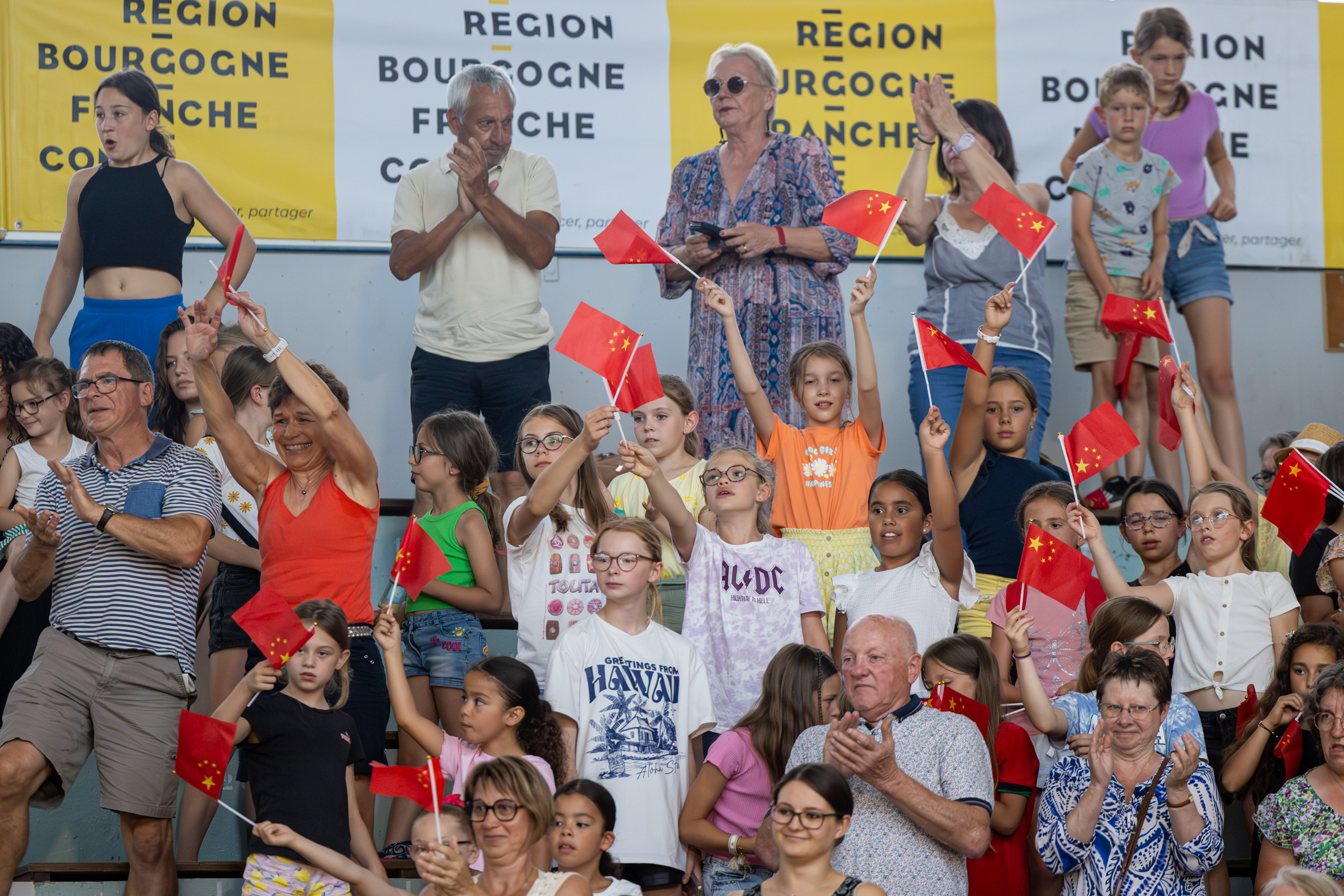 Une séance d’entrainement ouverte au public était organisée vendredi 19 juillet 2024. Photo Xavier Ducordeaux