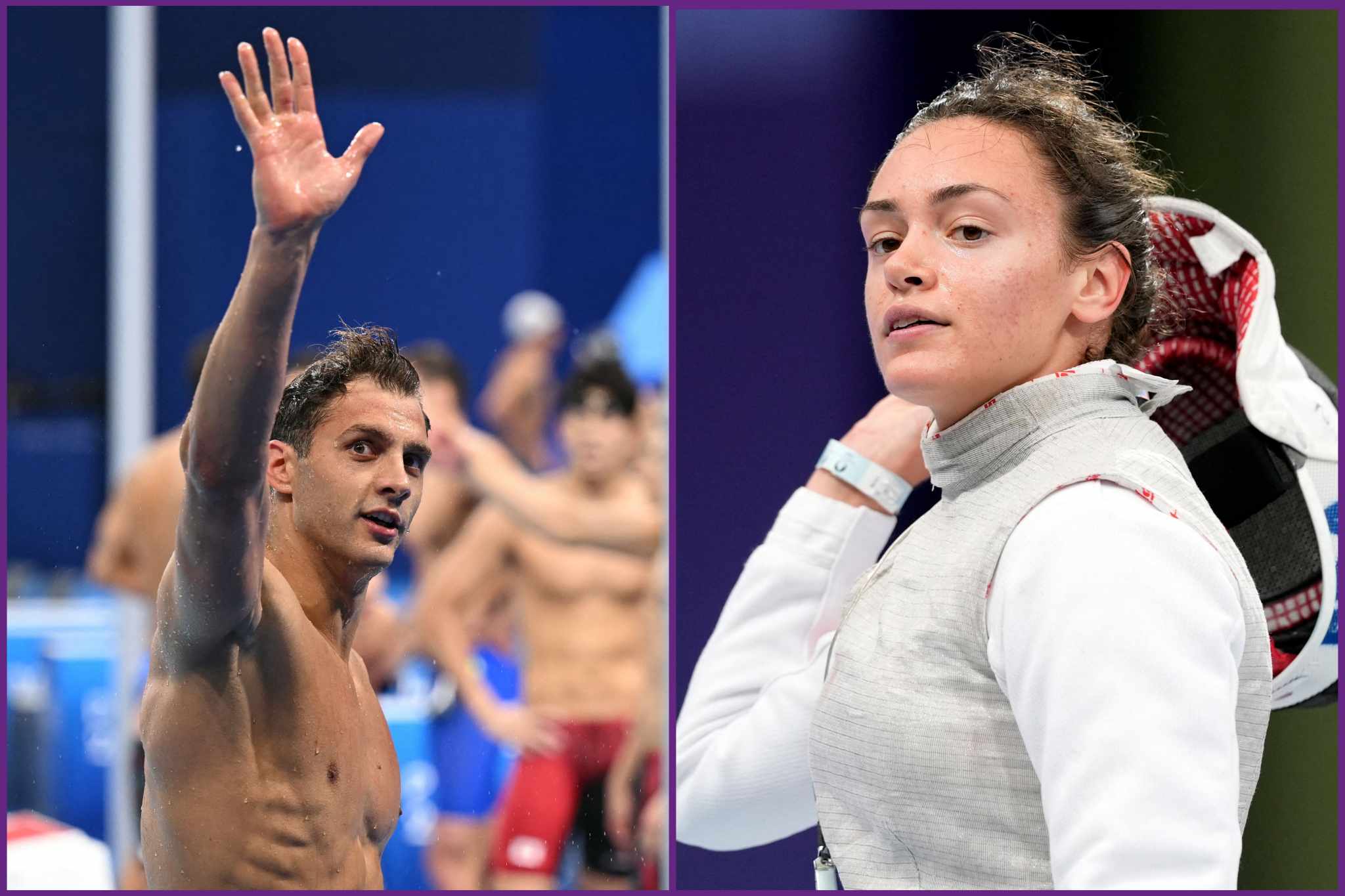 Roman Fuchs et Eva Lacheray. Photos : AFP