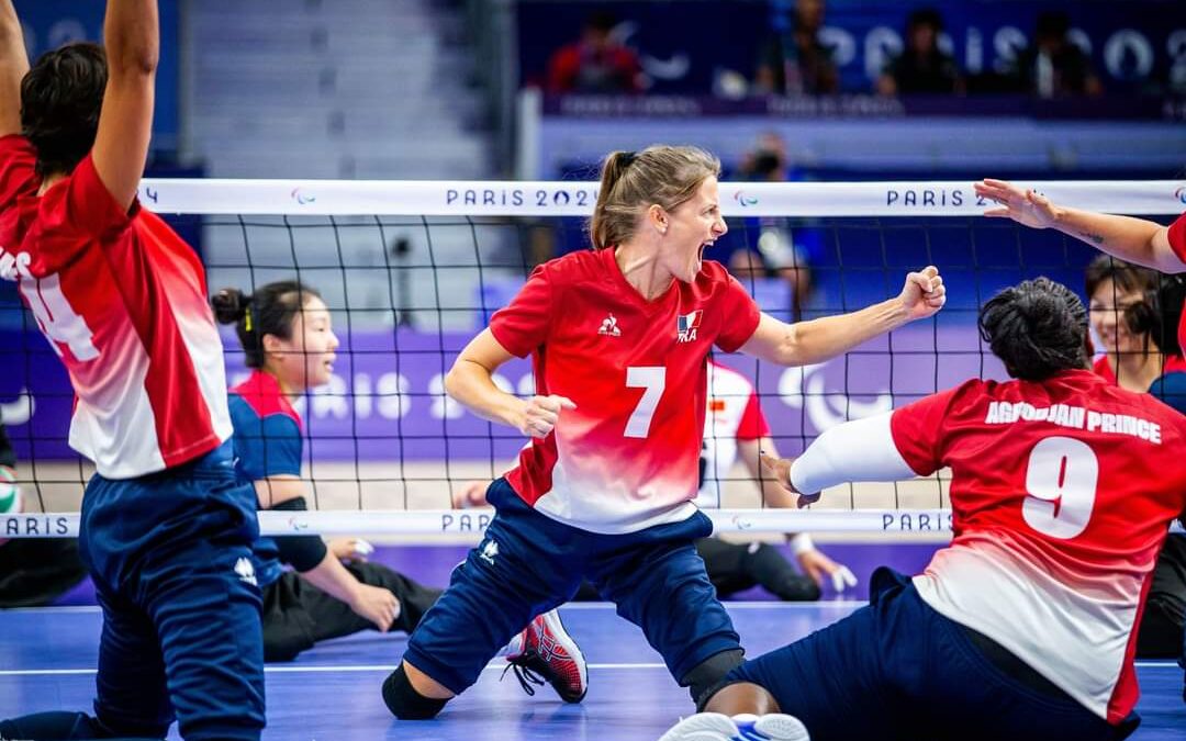 Séverine Baillot, licenciée à l’ASPTT Besançon (Doubs), joueuse internationale de volley assis - FF volley assis