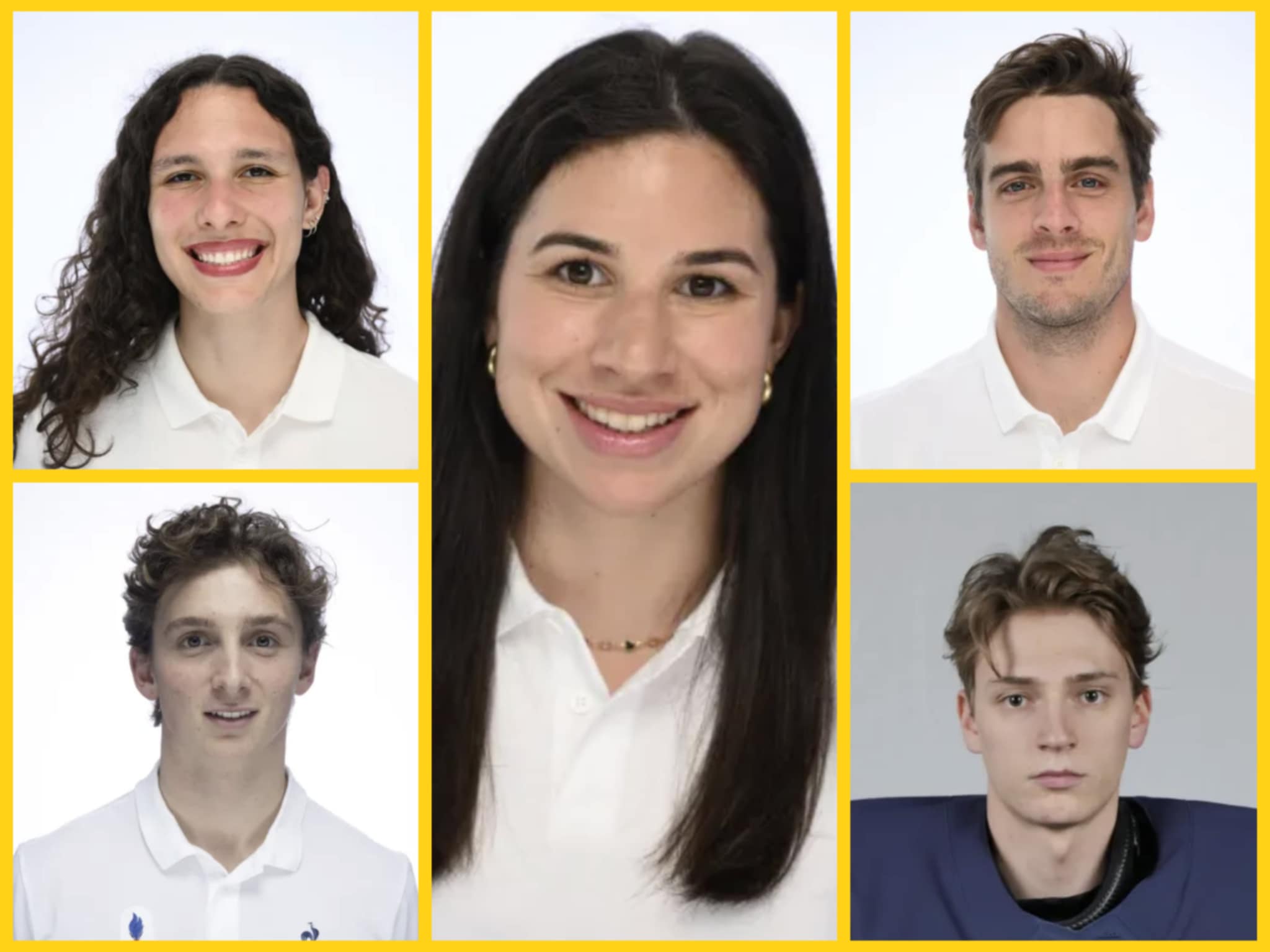 De gauche à droite, et de haut en bas : Lucie QUARTO, Martin NECKAR, Sophie LECLERC, Nicolas RITZ et Antoine KELLER. Photos : DR